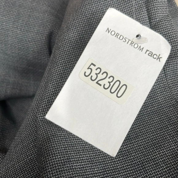 JB Britches Torino Pants in Grey Flat Front Wool Blend Unhemmed - NWOT -Size 38R - Picture 7 of 7